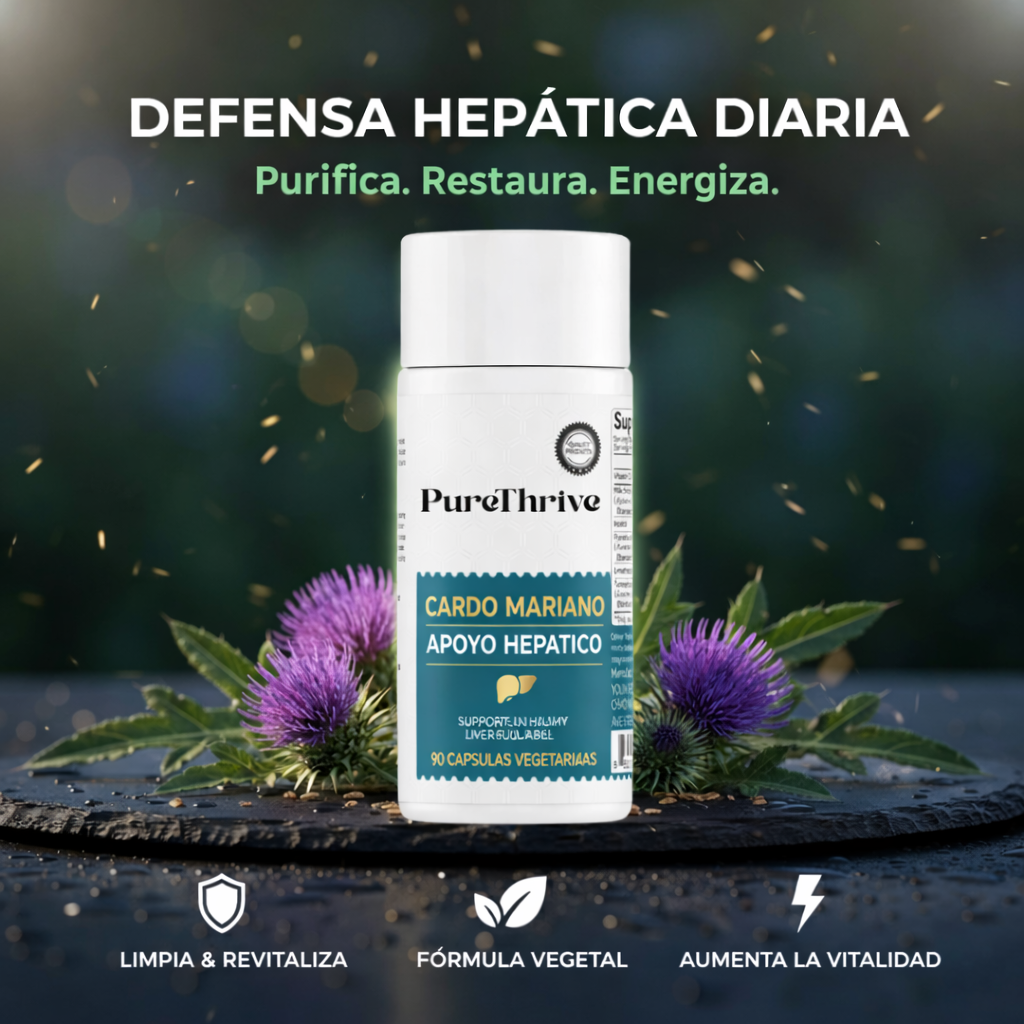 Protector hepático PureThrive: extracto de cardo mariano