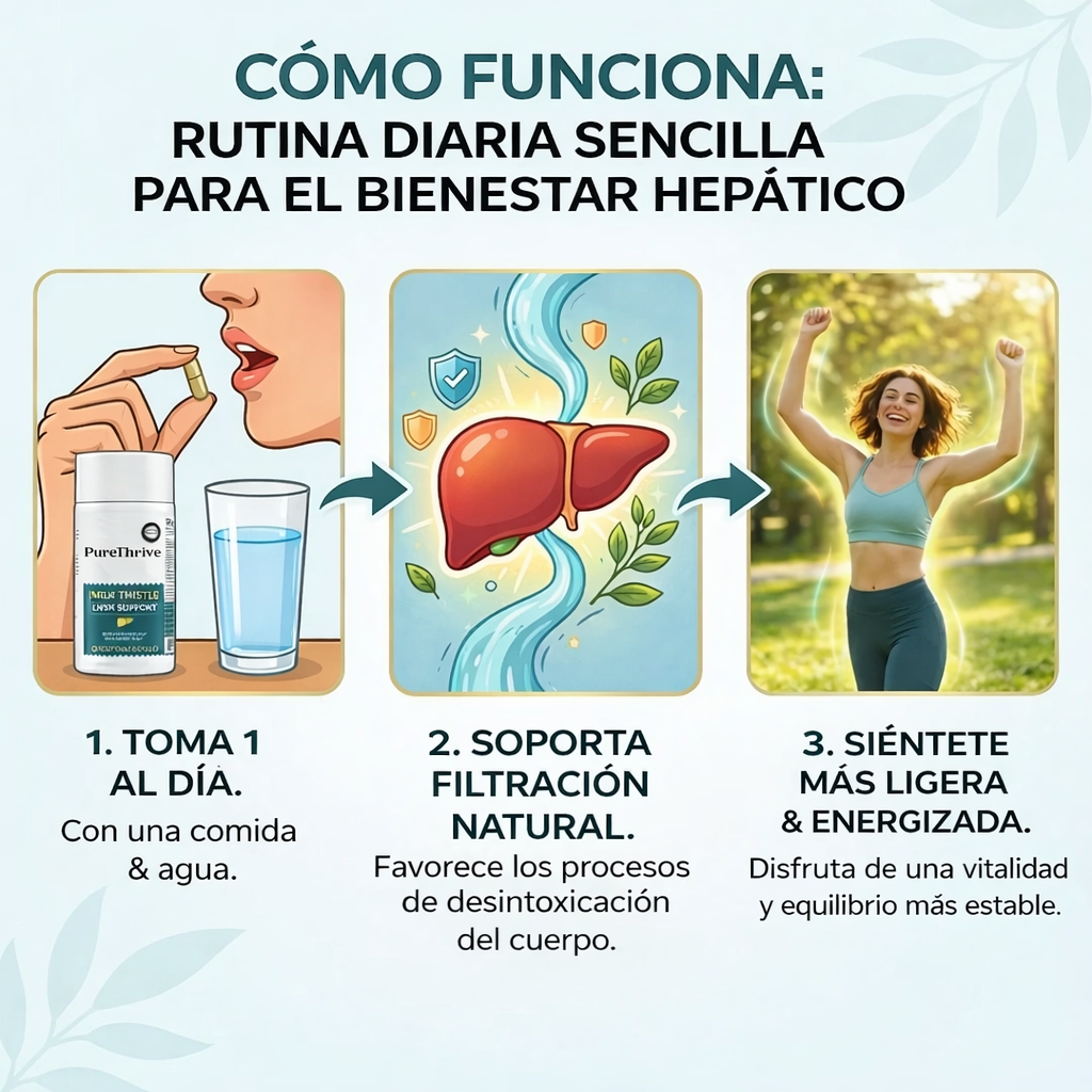 Protector hepático PureThrive: extracto de cardo mariano