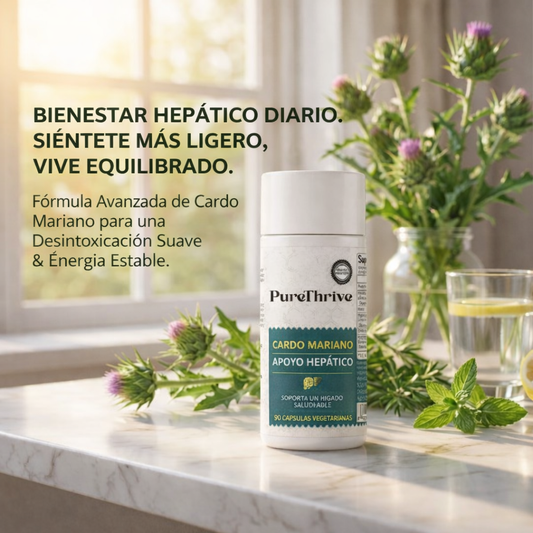 Protector hepático PureThrive: extracto de cardo mariano
