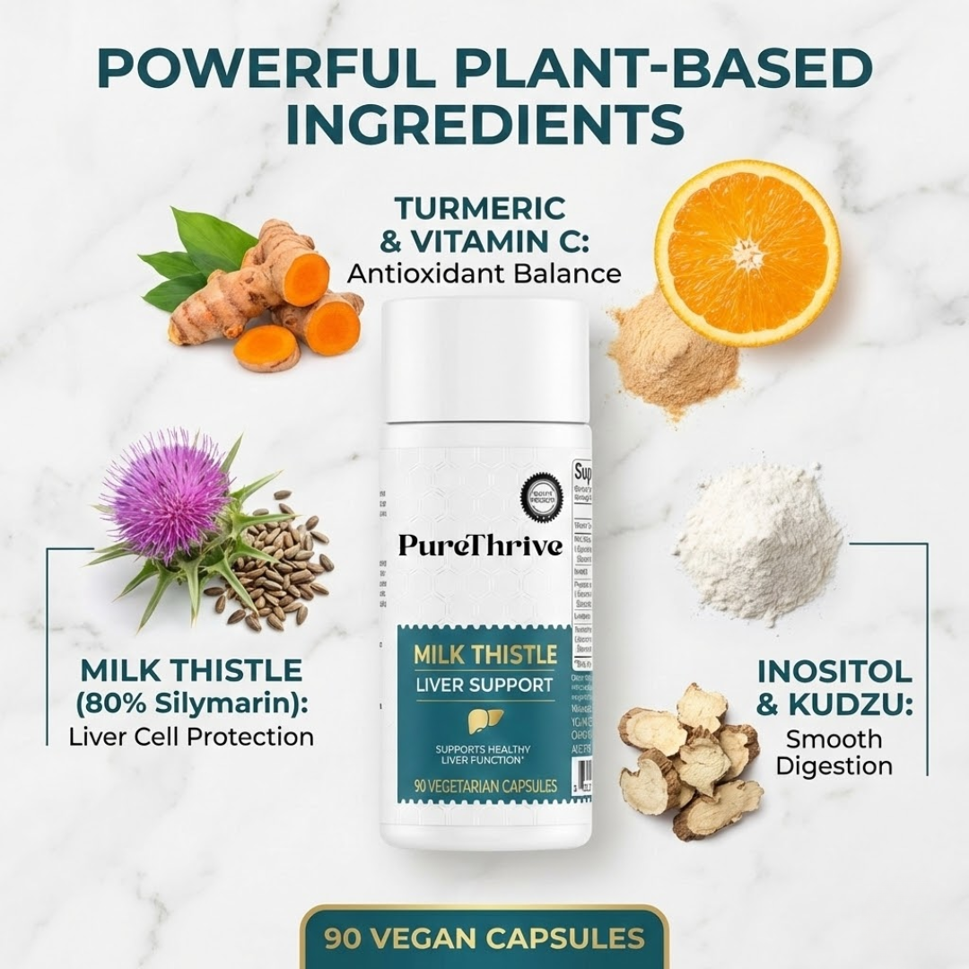 PureThrive Cardo Mariano Apoyo Hepático