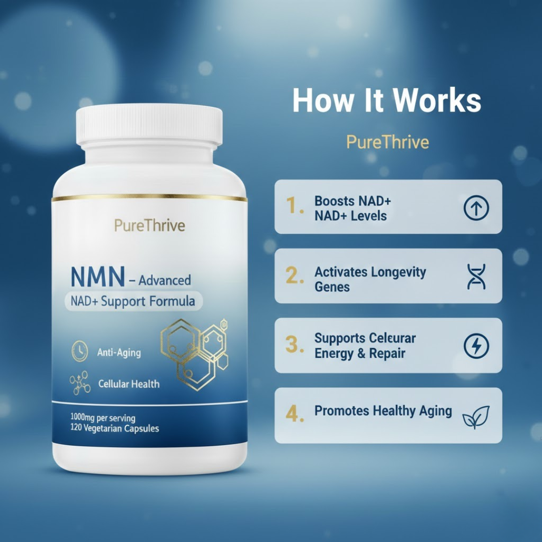 PureThrive NMN 1000mg Advanced NAD+ Formula