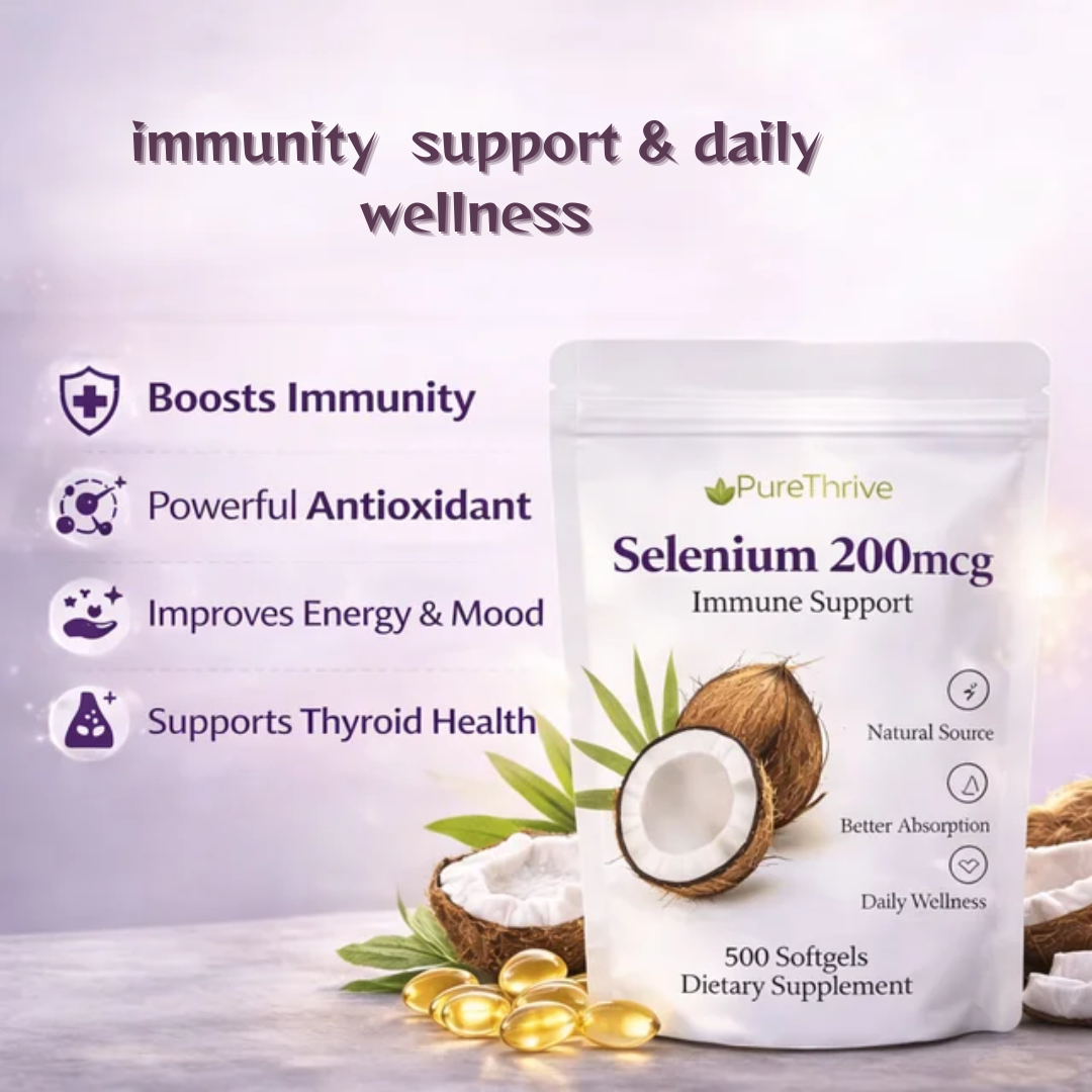 PureThrive Selenium 200mcg Immune Support