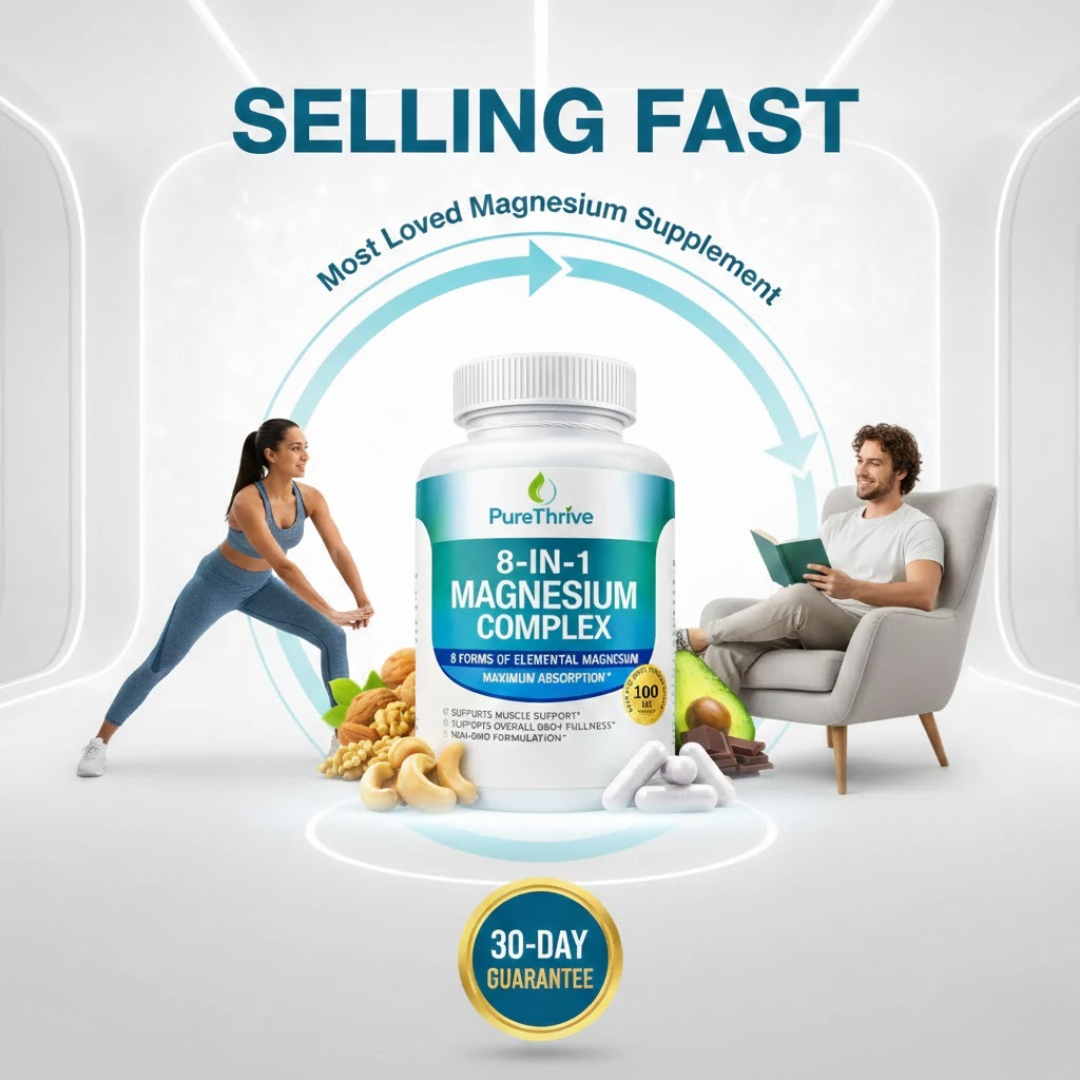 Complejo de magnesio PureThrive 8 en 1 1000 mg