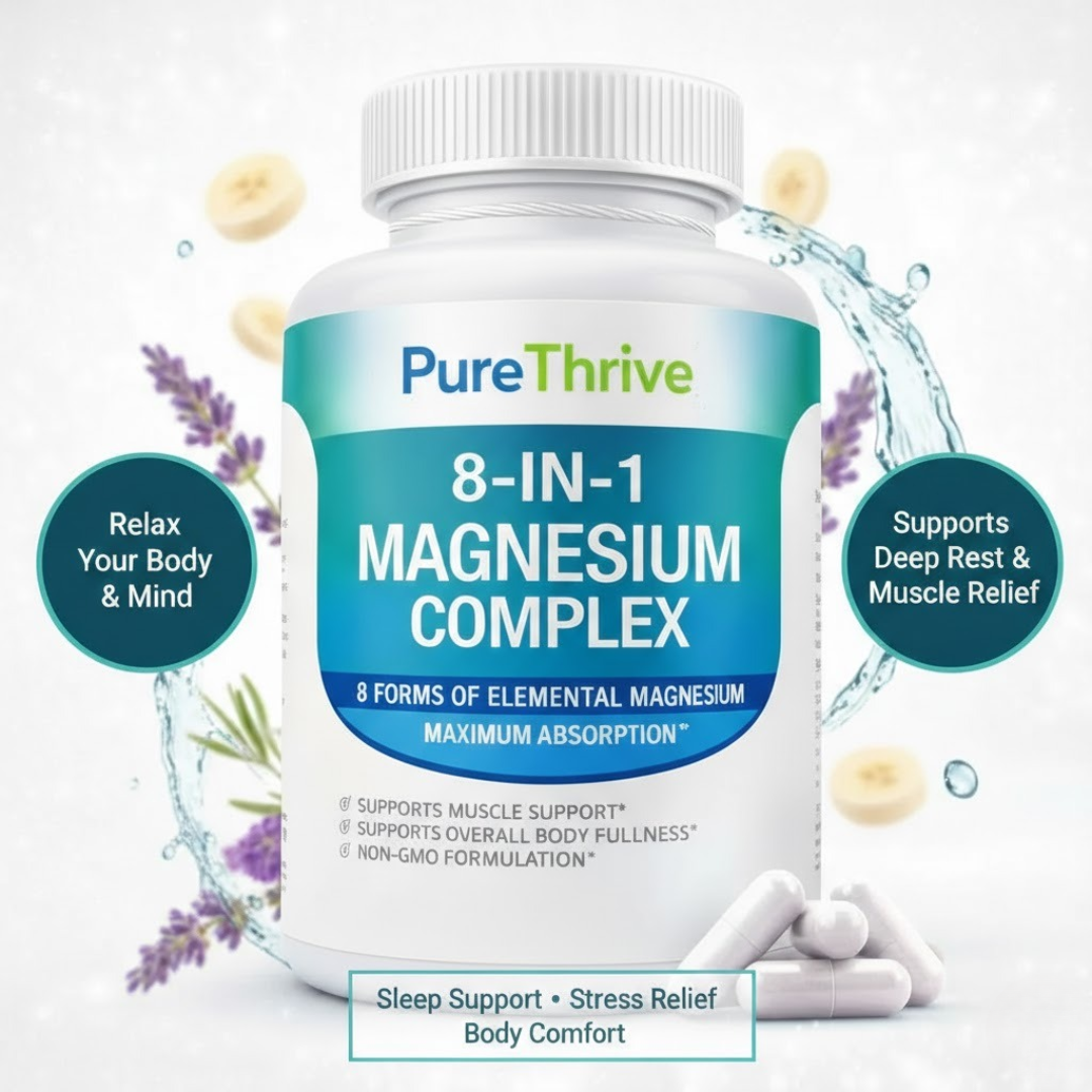 Complejo de magnesio PureThrive 8 en 1 1000 mg