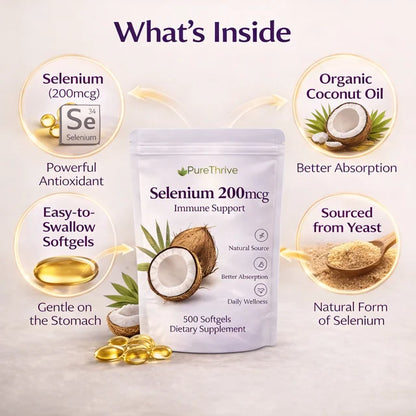PureThrive Selenium 200mcg Immune Support