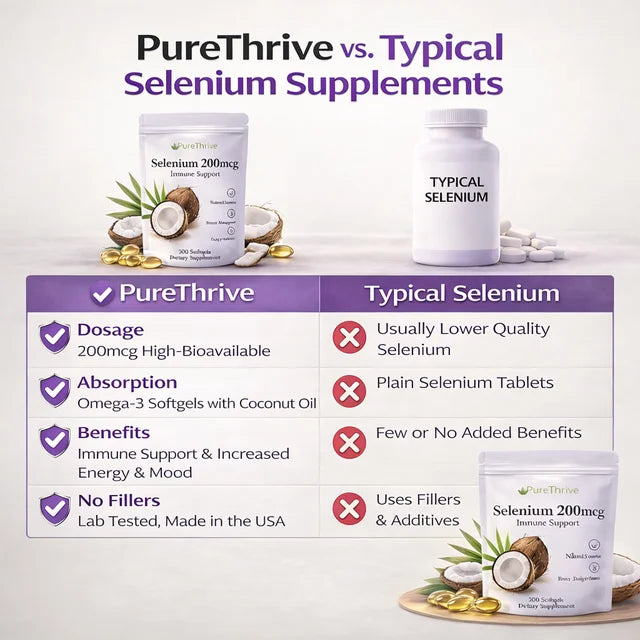 PureThrive Selenium 200mcg Immune Support