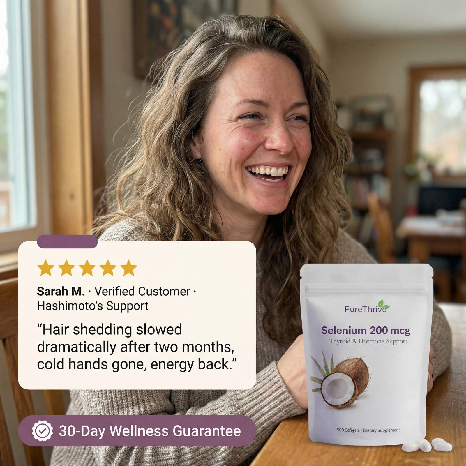 PureThrive Selenium 200mcg — Thyroid & Hormone Support